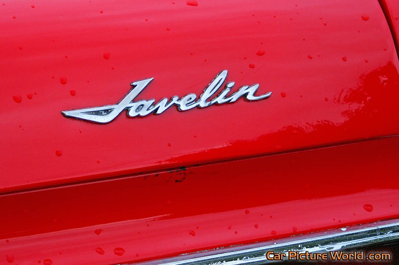 1971 Javelin SST Rear Name Plate