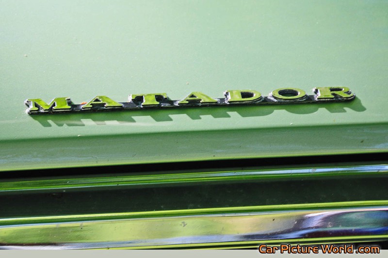 1972 Matador Hood Name Plate