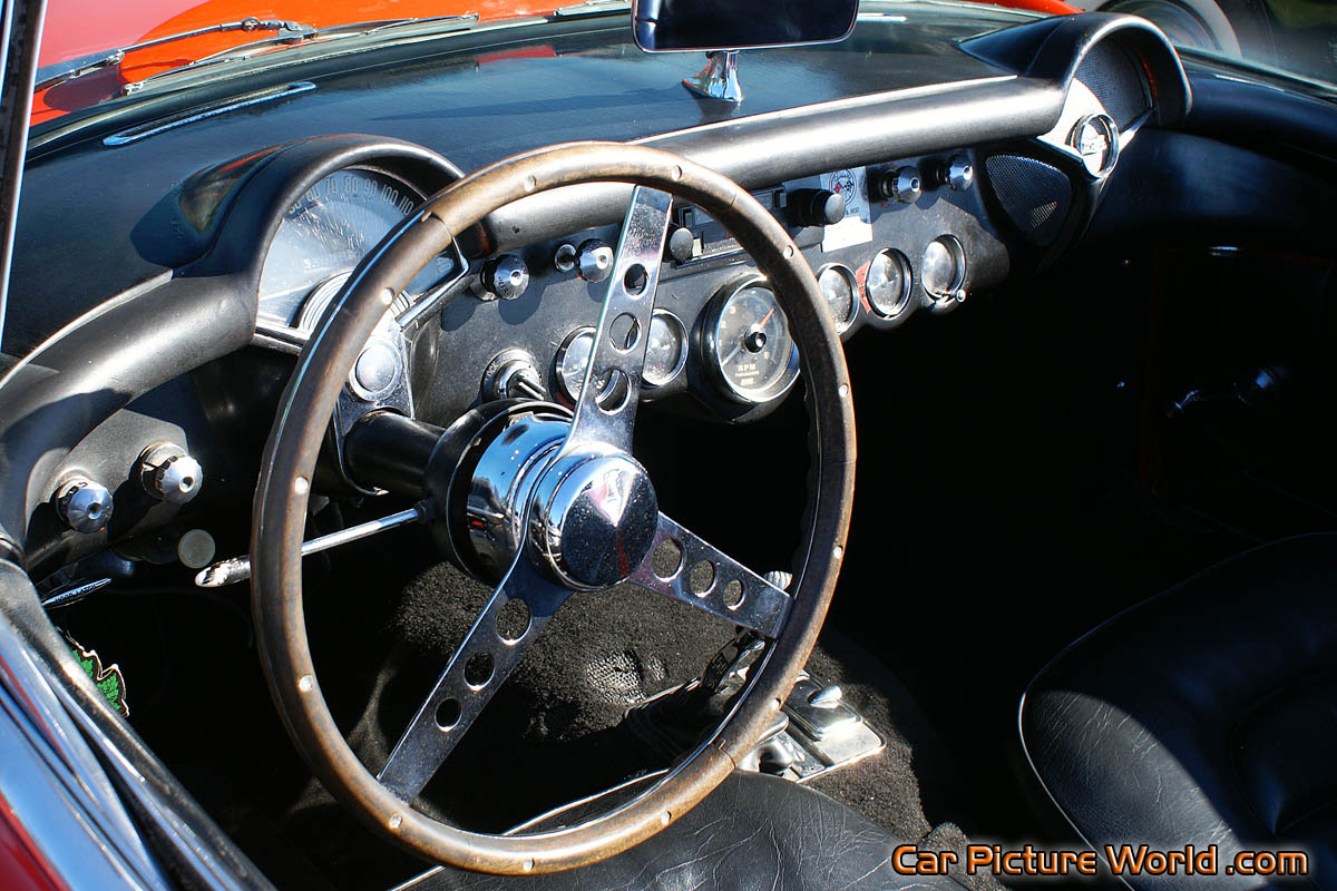 1957 Red Corvette Dash