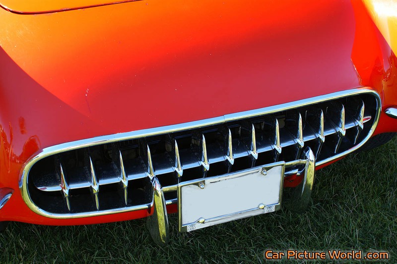 1957 Red Corvette Grill