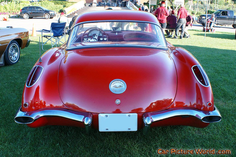 1959 Red Corvette Rear