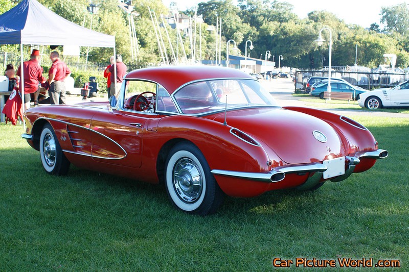 1959 Red Corvette Rear Left