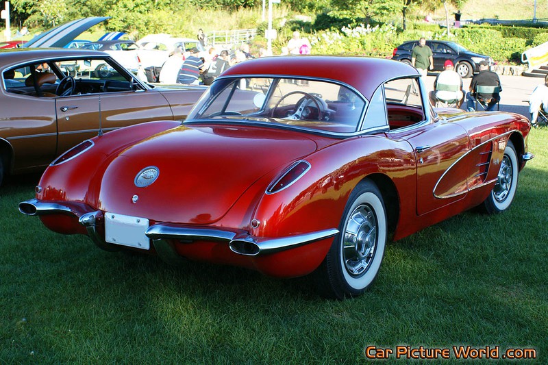 1959 Red Corvette Rear Right