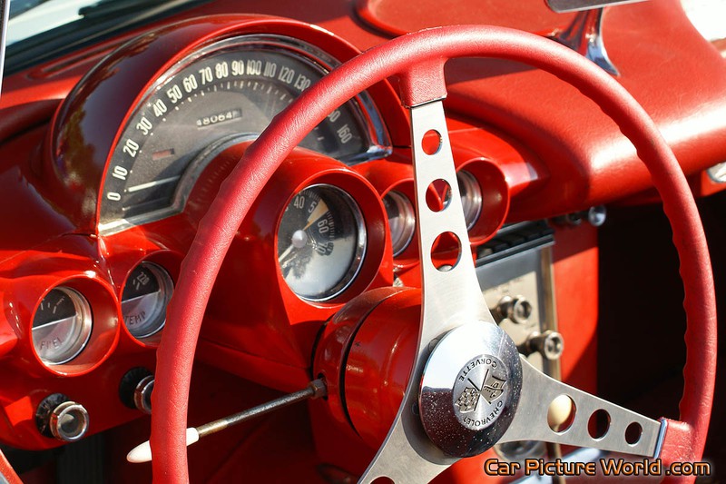 1959 White Corvette Dash
