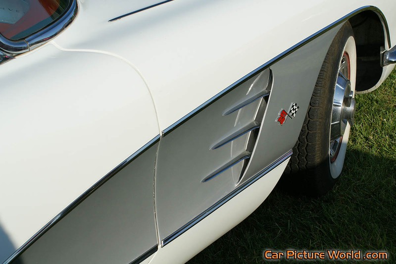 1959 White Corvette Fender Scallop