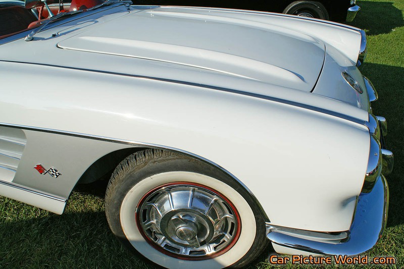 1959 White Corvette Front Fenders