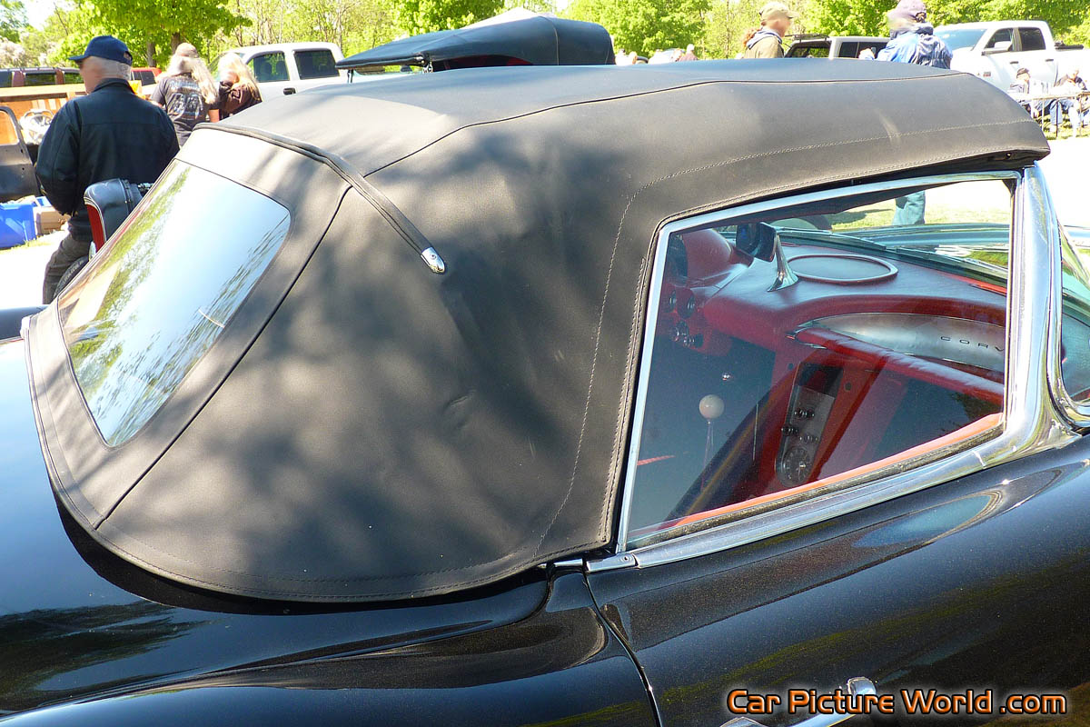 1960 Black Corvette Convertible Top