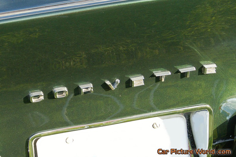 1968 427 Tri Power Corvette Rear Insignia