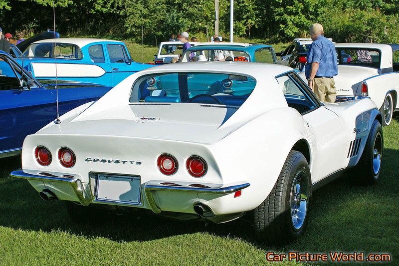 1969 White Corvette Rear Right