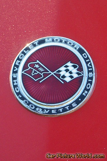 1973 Red Corvette Coupe Front Crest