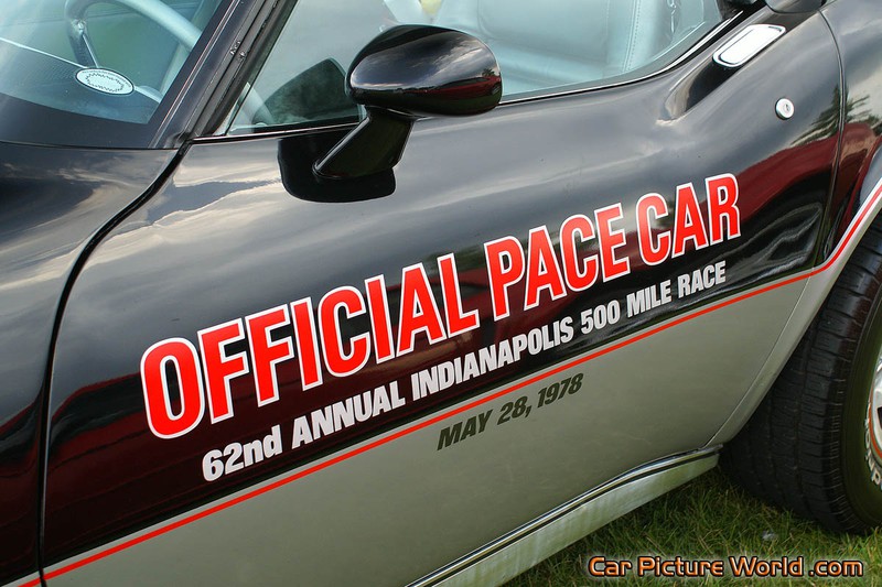 1978 Pace Car Corvette Door Decal