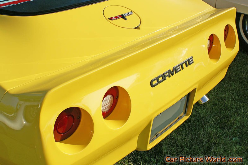 1982 Yellow Corvette Rear Spoiler