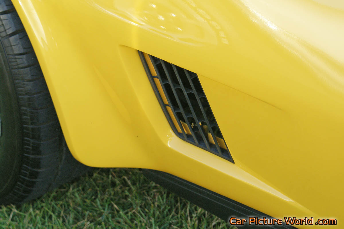 1982 Yellow Corvette Side Louvers