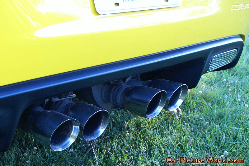 C6 Yellow Corvette Exhaust