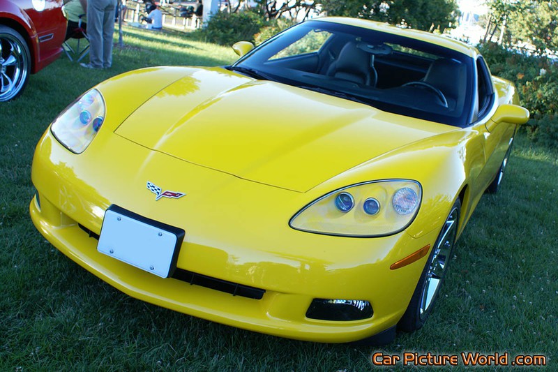 C6 Yellow Corvette Front