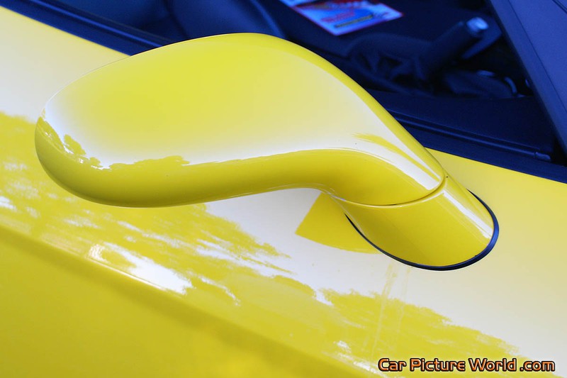 C6 Yellow Corvette Side Mirror