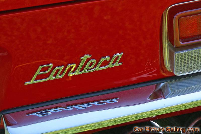 1972 Detomaso Pantera Rear Name Plate