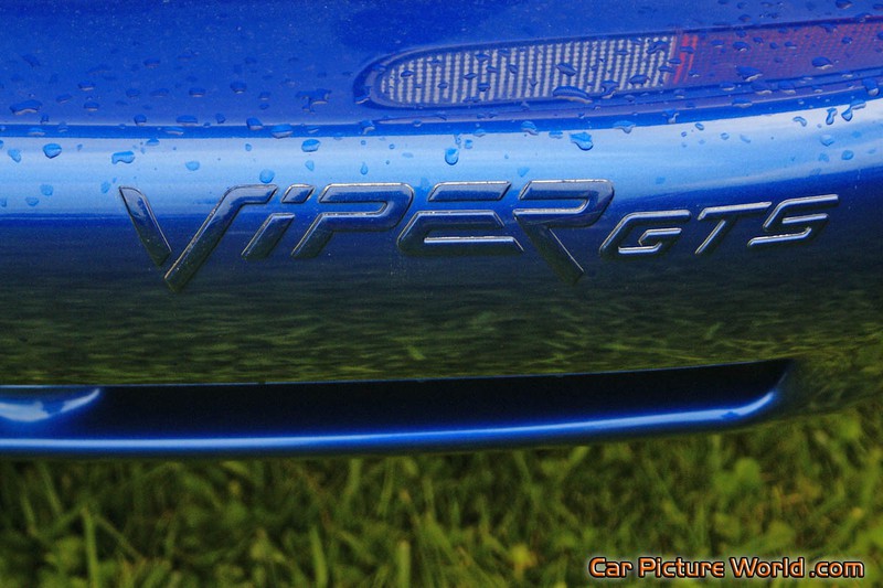 1996 Viper GTS Rear Name Plate