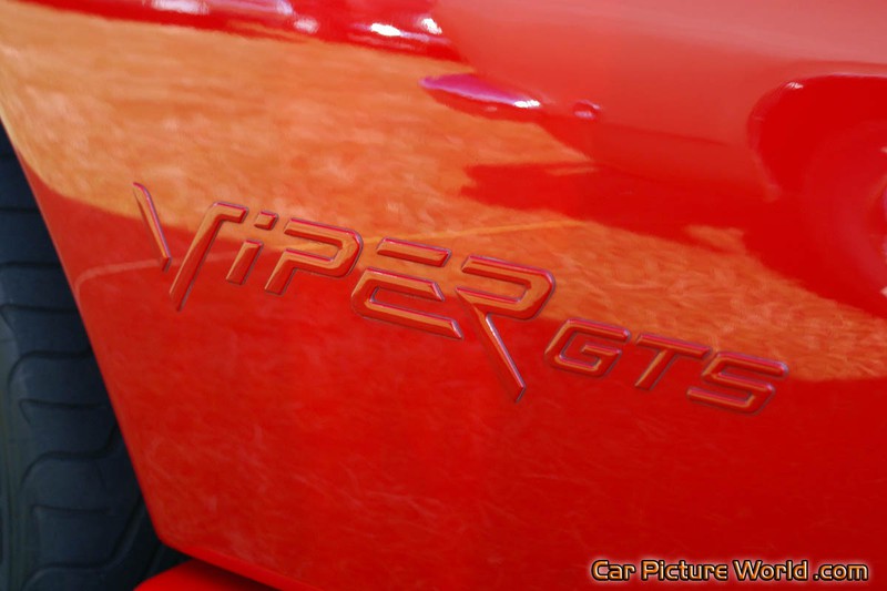 1998 Viper GTS Fender Name Plate