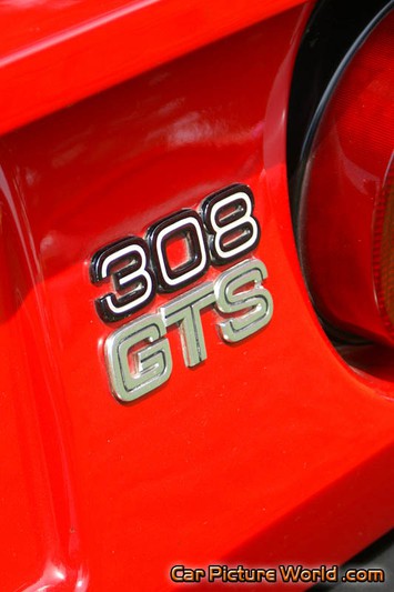 308 GTS Rear Name Plate