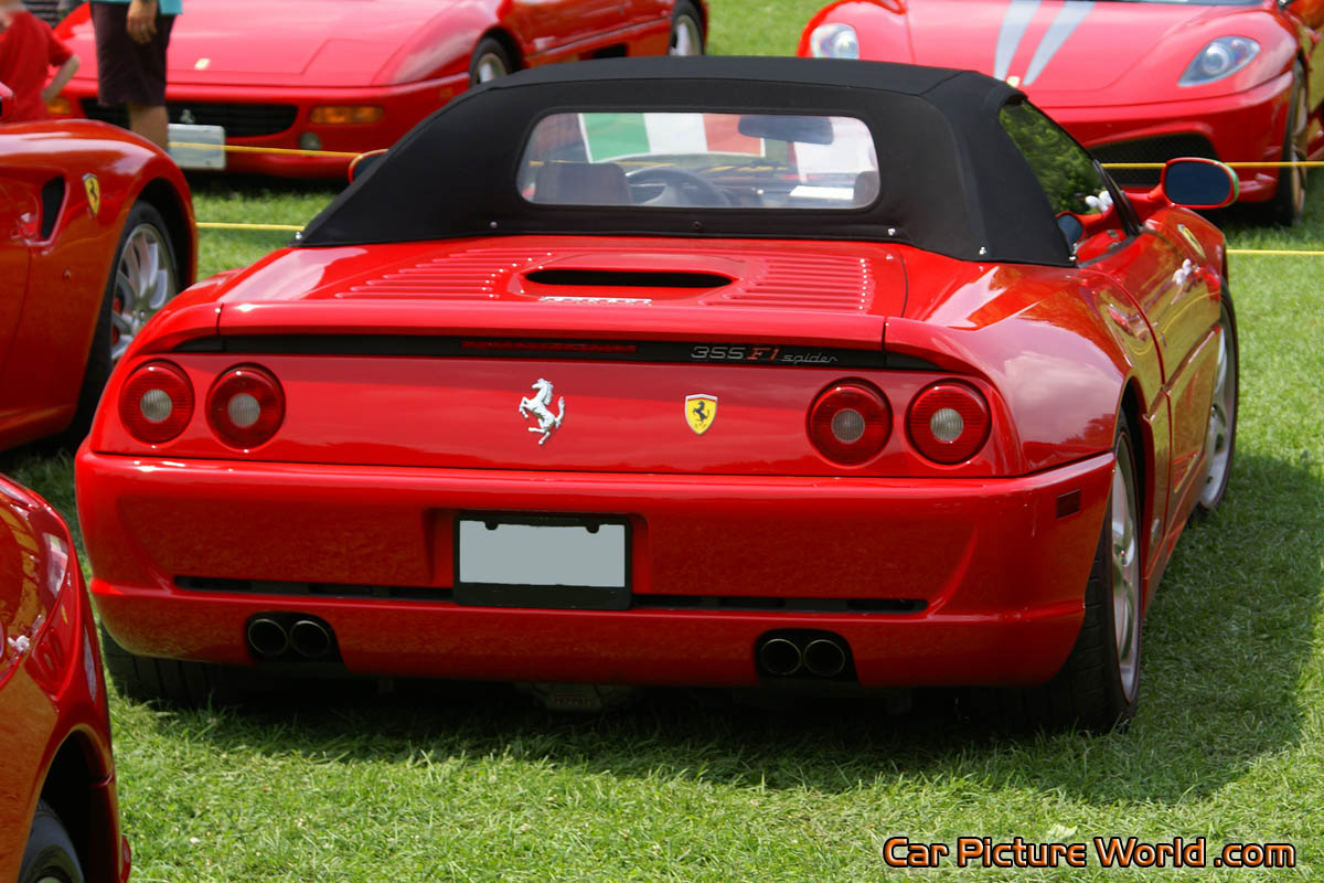 Red Ferrari 355 F1 Spider Rear Right