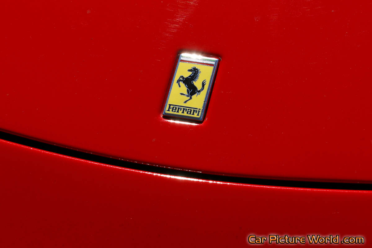 Red Ferrari 360 Spider F1 Front Emblem