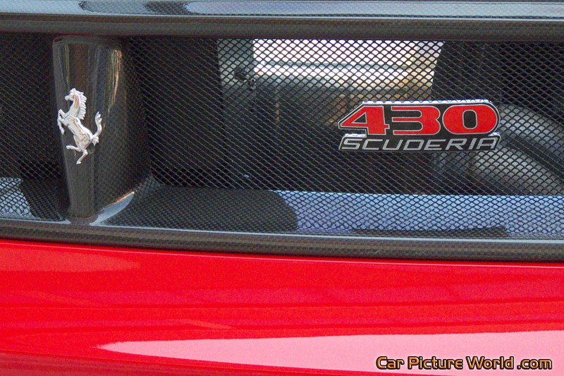 2008 Ferrari 430 Scuderia Rear Name Plate