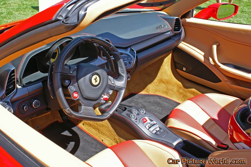 458 Spider Interior