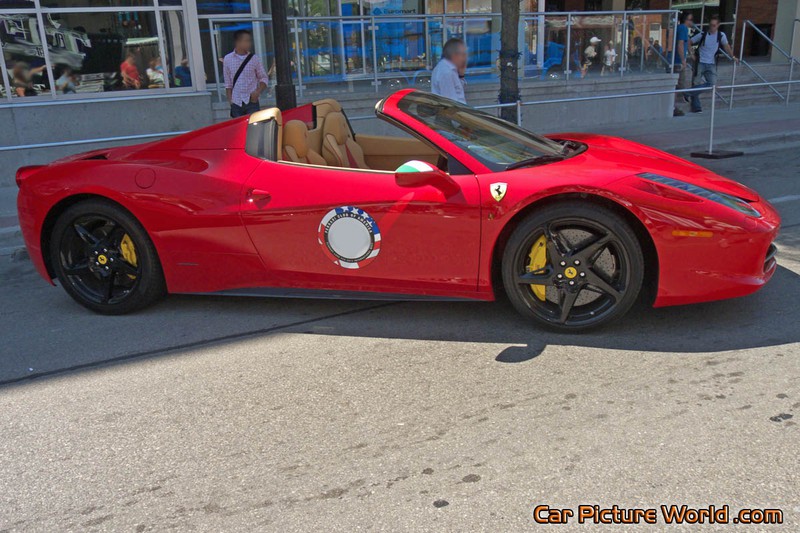 Ferrari 458 Spider Right Side