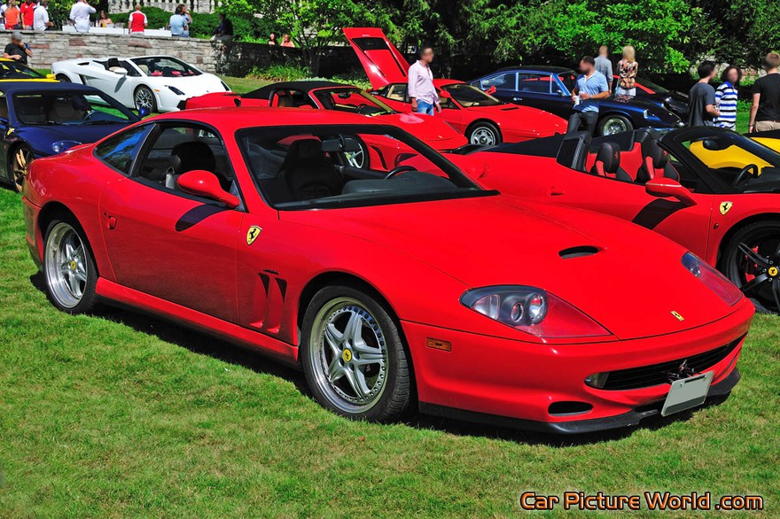 Picture of a Red Ferrari 550