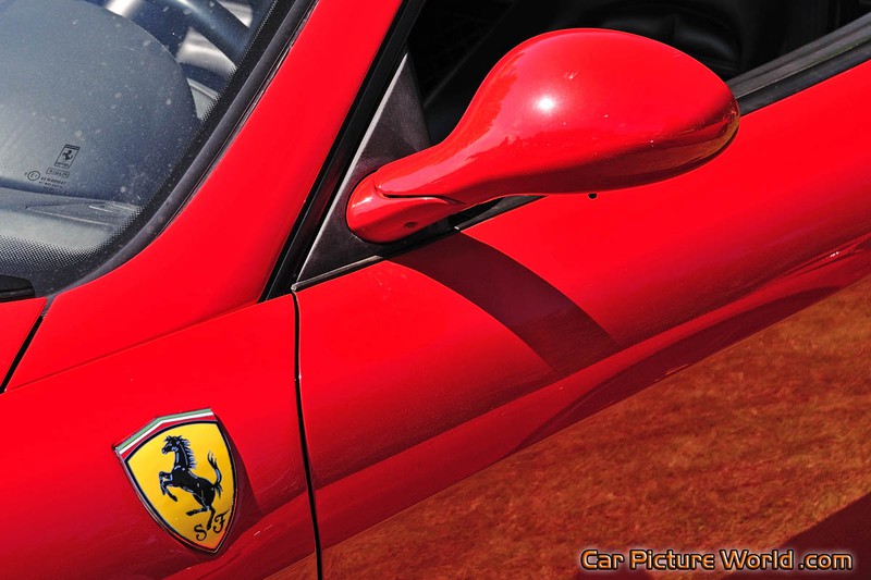 Red Ferrari 550 Side Mirror