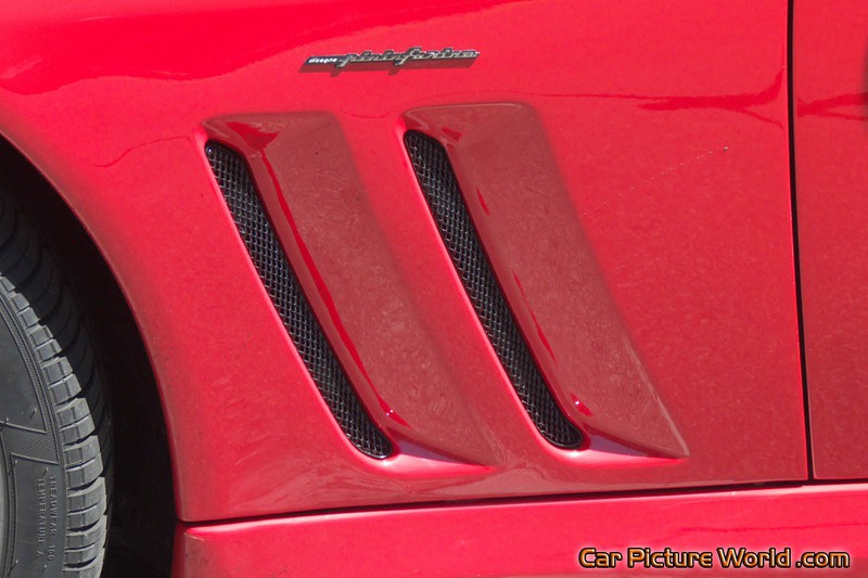 2002 Red Ferrari 575M Fender Louvers