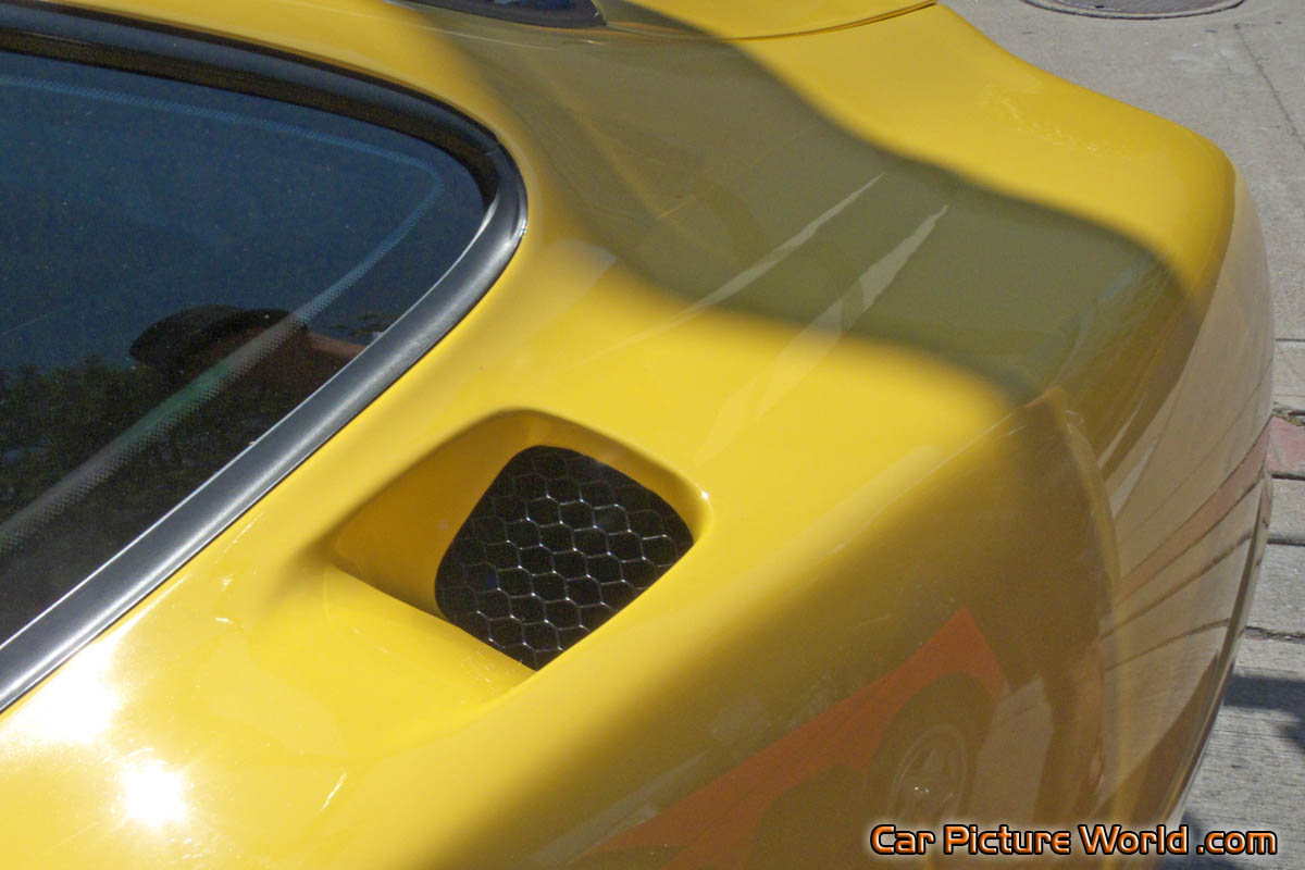 Yellow Ferrari 575M Maranello Rear Intake