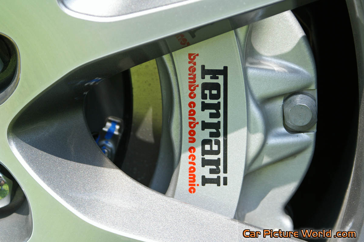 Gray Ferrari California Brembo Brakes