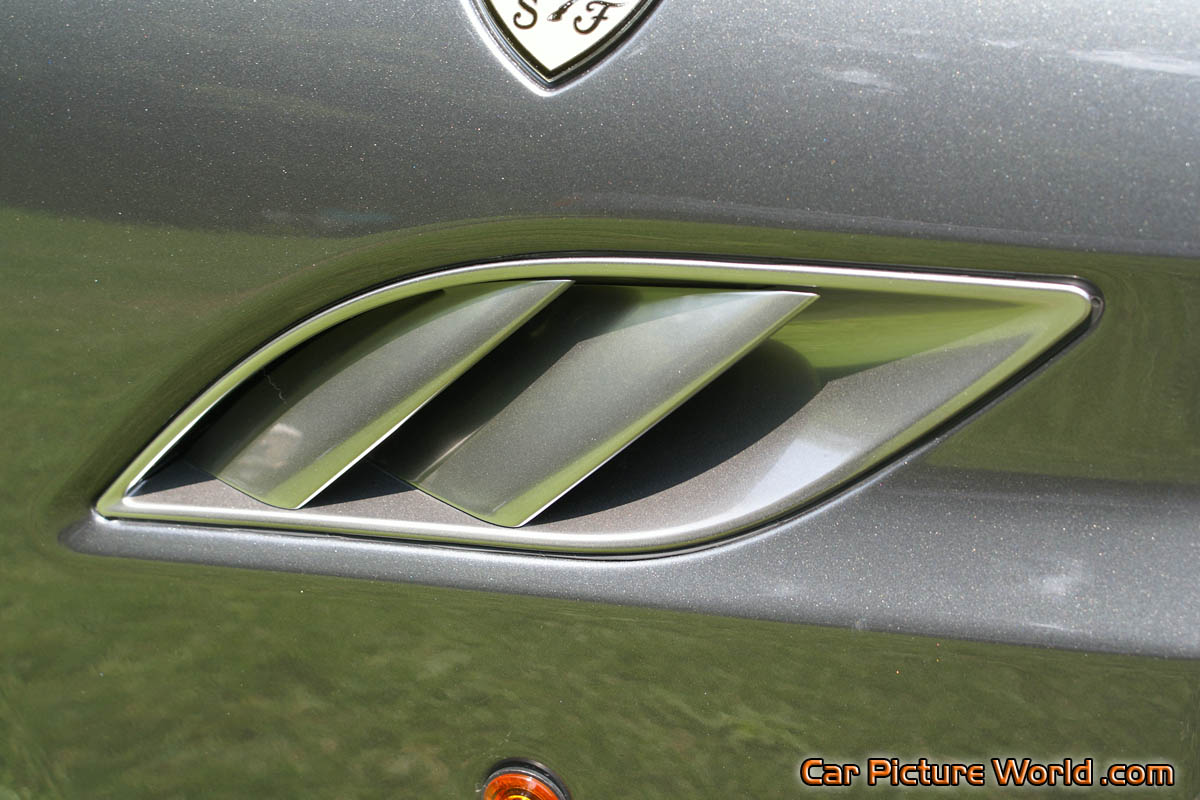 Gray Ferrari California Fender Louvers