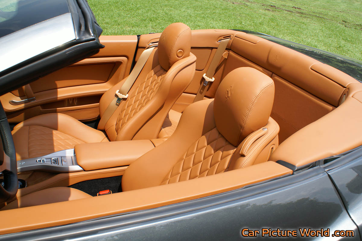 Gray Ferrari California Interior
