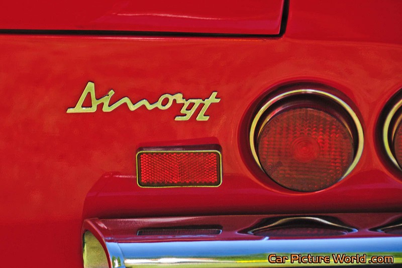 1972 246 Dino Rear Name Plate