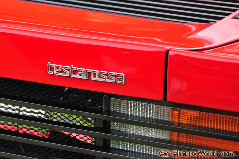 1986 Testarossa Rear Name Plate