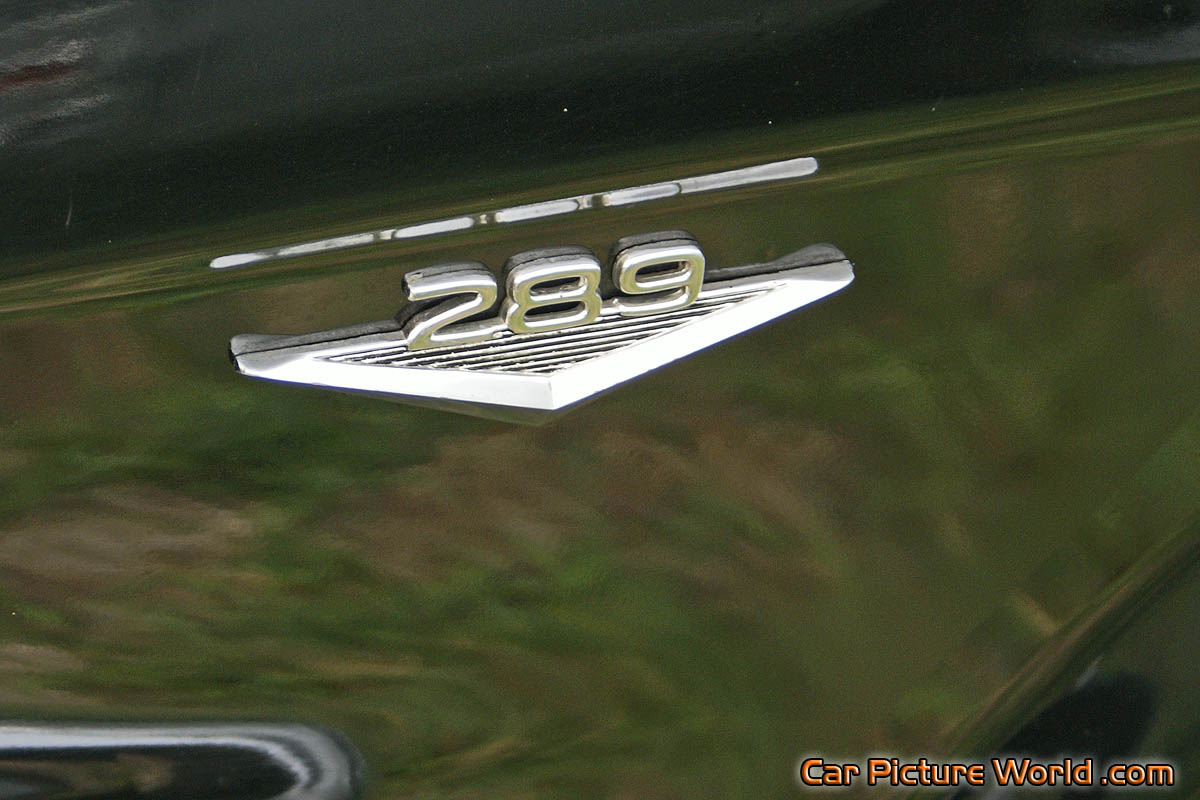 1965 Mustang Coupe Engine Badge