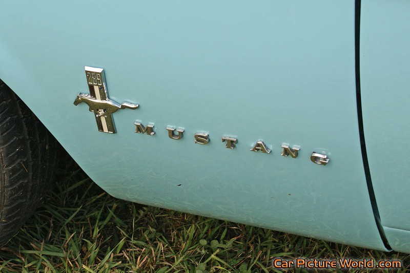1967 Mustang Notchback Fender Badge