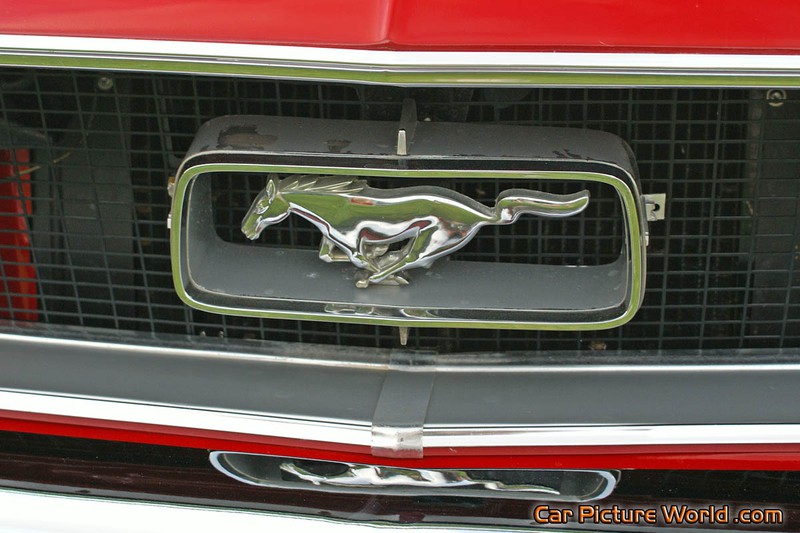 1967 Notchback Mustang Grill Emblem