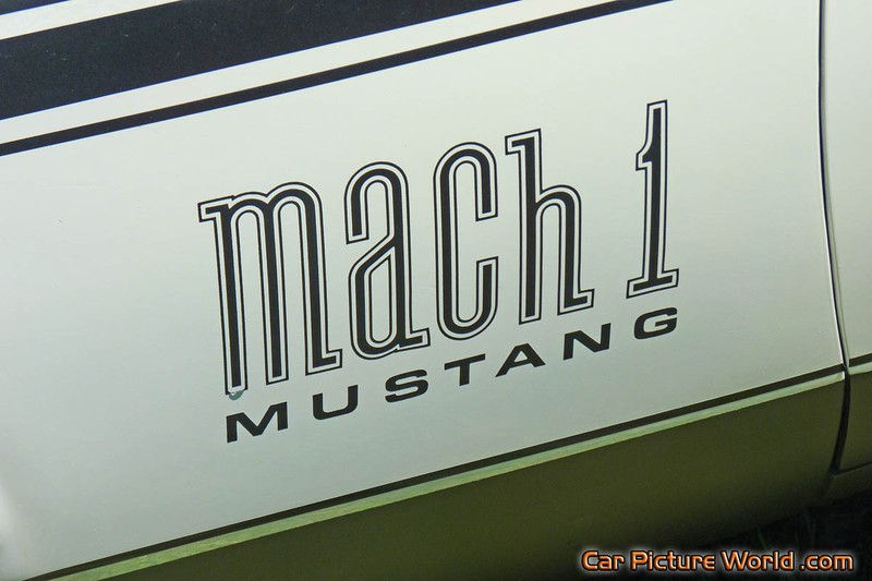 1972 Mustang Mach 1 Fender Decal