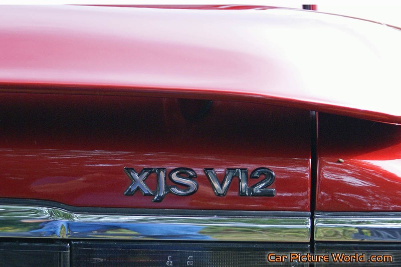 Jaguar XJS Red Rear Name Plate
