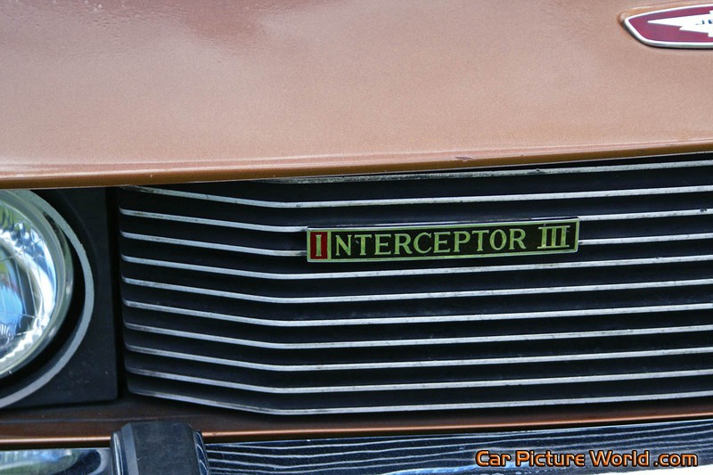 1973 Jensen Interceptor III Grille Name Plate
