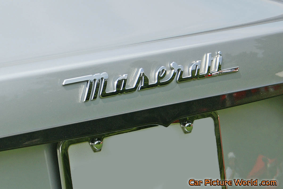 2008 Maserati GranTurismo Trunk Name Plate