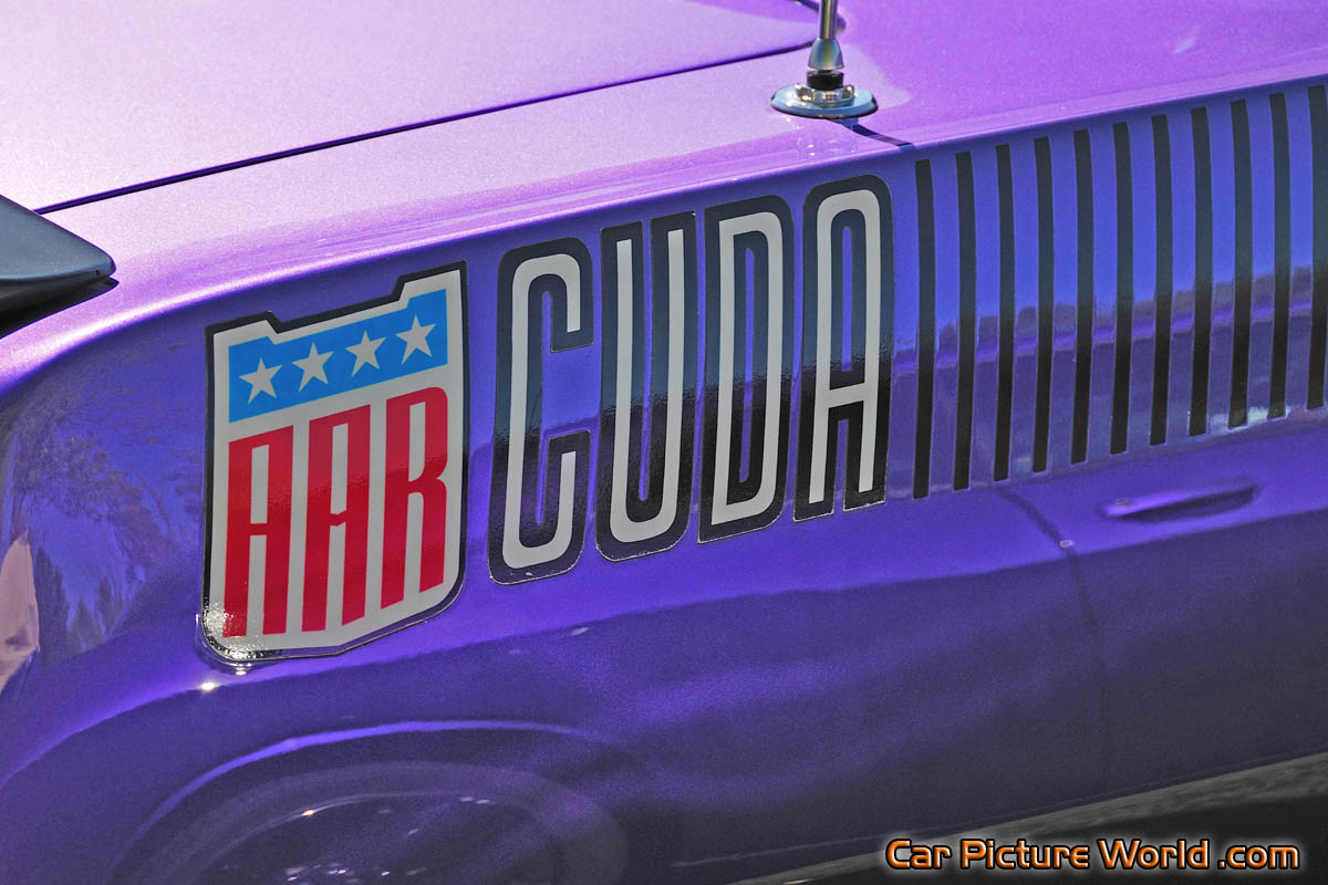 1970 Aar Cuda Rear Fender Decal Picture